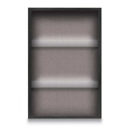 United Visual Products Outdoor Enclosed Combo Board, 48"x36", Satin Frame/White Porc & Keylime UVCB4836OD-WHTPORC-KEYLIME